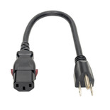Eaton Tripp Lite P006-L01 1 ft NEMA 5-15P to Locking C13 Power Cord
 | P006-L01