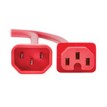 Eaton Tripp Lite P018-010-ARD 15A Heavy-Duty C14 to C15 Power Cable 10 ft Red
 | P018-010-ARD
