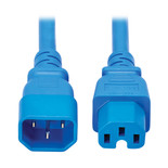 Eaton Tripp Lite P018-010-ABL 15A 10 ft C14 to C15 Heavy-Duty Power Cord | Blue
 | P018-010-ABL