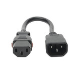 Eaton Tripp Lite P004-L01 10A 1 ft Locking C13 to C14 Power Extension Cord
 | P004-L01