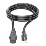 Eaton Tripp Lite P007-L06 6 ft 15A Computer Power Cord | Locking C13 NEMA 5-15P
 | P007-L06