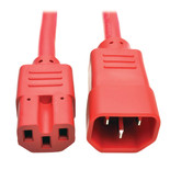 Eaton Tripp Lite P018-003-ARD 15A 3 ft C14 to C15 Power Cord Red
 | P018-003-ARD