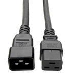 Eaton Tripp Lite P036-006-2C19 20A 6 ft Power Extension Cord | 2x C19 to C20 Y Splitter, Black
 | P036-006-2C19