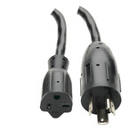 Eaton Tripp Lite P046-06N 20A L5-20P to 5-20R Power Cord Adapter | 0.5 ft Black
 | P046-06N