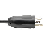 Eaton Tripp Lite P046-06N 20A L5-20P to 5-20R Power Cord Adapter | 0.5 ft Black
 | P046-06N