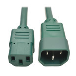 Eaton Tripp Lite P004-002-AGN 2 ft 10A C14 to C13 PDU Power Cord | Green
 | P004-002-AGN