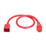 Eaton Tripp Lite P035-002-ARD 20A C20 to C21 Power Cable 2 ft Red
 | P035-002-ARD