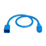 Eaton Tripp Lite P035-2P5-ABL 20A 2.5 ft C20 to C21 Power Cord | Blue
 | P035-2P5-ABL