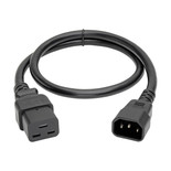 Eaton Tripp Lite P037-002 15A 2 ft C14 to C21 Heavy-Duty Power Cord Black
 | P037-002
