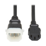 Eaton Tripp Lite P004-E04 10A 4 ft PDU Power Cord | C13 to P-Lock C14 Black
 | P004-E04