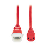 Eaton Tripp Lite P005-E04-ARD-6 15A 4 ft C13 to P-Lock C14 PDU Power Cable | 6-Pack, Red
 | P005-E04-ARD-6