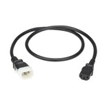 Eaton Tripp Lite P004-E02 10A PDU Power Cord | C13 to P-Lock C14 - 2 ft Black
 | P004-E02