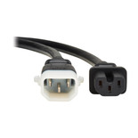 Eaton Tripp Lite P018-E03-6 15A 3 ft C15 to P-Lock C14 PDU Power Cord | Black, 6-Pack
 | P018-E03-6