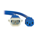 Eaton Tripp Lite P005-E10-ABL-6 10 ft Blue 15A Heavy-Duty C13 to P-Lock C14 PDU Power Cord | 6 Pack
 | P005-E10-ABL-6