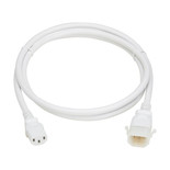 Eaton Tripp Lite P005-E06-AWH-6 6 ft 15A C13 to P-Lock C14 PDU Power Cord | White, 6-Pack
 | P005-E06-AWH-6