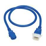 Eaton Tripp Lite P005-E03-ABL-6 15A 3 ft C13 to P-Lock C14 PDU Power Cords | 6-Pack Blue
 | P005-E03-ABL-6