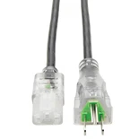 Eaton Tripp Lite P006-003-HG13CL 13A 3 ft Hospital-Grade C13 to NEMA 5-15P Power Cord | Clear Plugs
 | P006-003-HG13CL