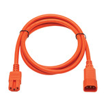 Eaton Tripp Lite P018-006-AOR 15A C14 to C15 Power Cable 6 ft Orange
 | P018-006-AOR