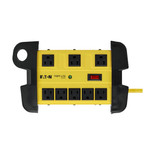 Eaton Tripp Lite TLM825SA 3900 Joules 8-Outlet Industrial Surge Protector | 25 ft Cord | Yellow
 | TLM825SA