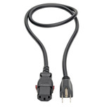 Eaton Tripp Lite P006-L03 3 ft NEMA 5-15P to Locking C13 Power Cable
 | P006-L03