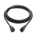 Eaton Tripp Lite P024-010-15D 10 ft Power Extension Cord | Right-Angle NEMA 5-15P to NEMA 5-15R Black
 | P024-010-15D