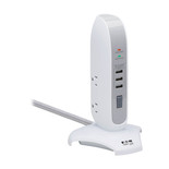 Eaton Tripp Lite TLP66USB 1200 Joules 5-Outlet Surge Protector Tower | White
 | TLP66USB