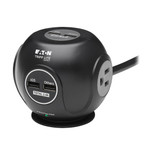 Eaton Tripp Lite TLP38UAM 540 Joules 3-Outlet | 4-Port USB-A Spherical Surge Protector | Antimicrobial
 | TLP38UAM