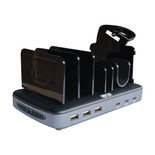 Eaton Tripp Lite U280-006-C3A-ST 120W 6-Port USB Charging Station | Multi-Device Storage
 | U280-006-C3A-ST