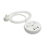 Eaton Tripp Lite TLP28PD57WCAM 57W 2-Outlet | 3-USB-Port | 300 Joules Surge Protector | Antimicrobial
 | TLP28PD57WCAM