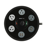Eaton Tripp Lite TLP406USBUFO 1800 Joules 4-Outlet | 4-Port USB Surge Protector Black
 | TLP406USBUFO