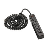 Eaton Tripp Lite TLP610COILAM 300 Joules 6-Outlet Surge Protector | 10 ft Cord, Antimicrobial, Black
 | TLP610COILAM