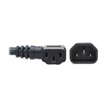 Eaton Tripp Lite P004-002-13LA 10A 2 ft C14 to C13 Left-Angle Power Extension Cord Black
 | P004-002-13LA