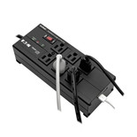 Eaton Tripp Lite IBAR6ULTRAUSBB 3840 Joules 6-Outlet Surge Protector | 2 USB Ports, 10 ft Cord, Metal, Right-Angle Plug
 | IBAR6ULTRAUSBB