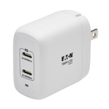 Eaton Tripp Lite U280-W02-40C2-G 40W 2-Port USB-C GaN Wall Charger White
 | U280-W02-40C2-G