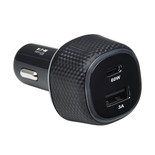 Eaton Tripp Lite U280-C02-63W-1B 63W Dual-Port USB Car Charger | USB-C PD | USB-A QC Black
 | U280-C02-63W-1B