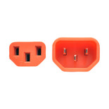 Eaton Tripp Lite P005-002-AOR 15A Heavy-Duty C13 to C14 Power Cord | 2 ft Orange
 | P005-002-AOR