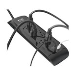 Eaton Tripp Lite TLP88DBUC 2400 Joules 8-Outlet Surge Protector | 2 USB Ports | 8 ft Cord Black
 | TLP88DBUC