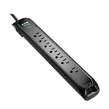 Eaton Tripp Lite TLP710BTEL 900 Joules 7-Outlet Surge Protector | 10 ft Cord, Black
 | TLP710BTEL