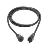 Eaton Tripp Lite P024-006-15D 6 ft 15A Power Extension Cord | Right-Angle NEMA 5-15P to NEMA 5-15R
 | P024-006-15D