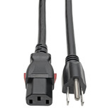 Eaton Tripp Lite P007-L02 15A NEMA 5-15P to Locking C13 Power Cord | 2 ft, Black
 | P007-L02