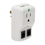 Eaton Tripp Lite TRAVELCUBE 750 Joules 1-Outlet Portable Surge Protector | Direct Plug-In
 | TRAVELCUBE