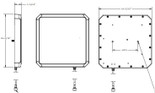 RFMAX S9028PCRJ / S8658PRJ (RHCP) Indoor RFID Antenna (FCC/ETSI) | S9028PCRJ96RTN / S8658PRJ96RTN