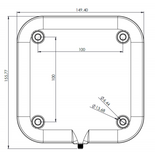 Impinj Compact Outdoor RFID Antenna by Times-7 (FCC/ETSI) | IPJ-A1200-USA / IPJ-A1200-EU1
