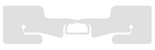 SIVA Number Bib with 1 Integrated DogBone UHF Foam Tag (Monza R6-P) | SIVA-NB1FT-DOGBONE-S / SIVA-NB1FT-DOGBONE-L