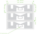 Beontag E68 RFID White Wet Inlay | Monza R6-P | AN992N100