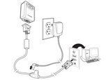 Honeywell RS232 Cable & Power Supply Kit for Honeywell Barcode Scanners | HNYWELL-KIT-PWRSUPPLY-RS232DB9