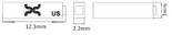 Xerafy XS Dash RFID Tag | Higgs-9 | X4101-US000-H9/X4101-EU000-H9