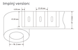 Xerafy Metal Skin Titanium RFID Label | M730 | X4506-US011-M730/X4506-EU011-M730