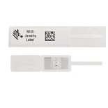 Zebra 3" x 0.55" Z-Ultimate 2000T Jewelry Loop RFID Label | For Industrial and Desktop Printers | Case of 2 Rolls -  1,500 Labels per Roll | 10038478-CASE