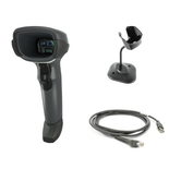 Zebra DS4608-SR Standard Range Corded Handheld Scanner | Black Colored Stand USB Kit | DS4608-SR7U2100SGW